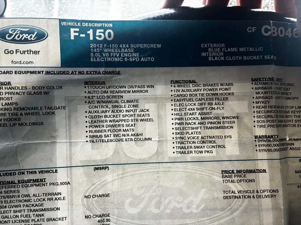 2012 Ford F-150 12th Gen - Image 6 of 6