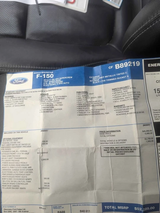 2012 Ford F-150 12th Gen - Image 14 of 14
