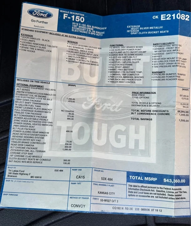2012 Ford F-150 12th Gen - Image 12 of 17