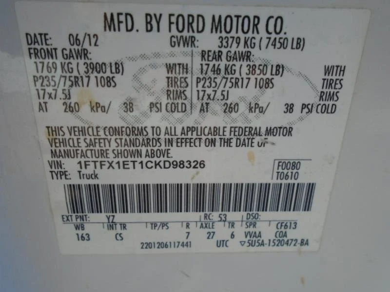 2012 Ford F-150 12th Gen - Image 18 of 19