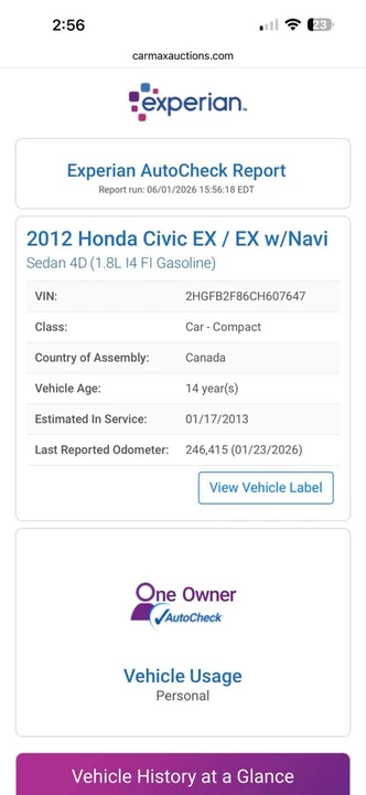 2012 Honda Civic 9th Gen - Image 17 of 18