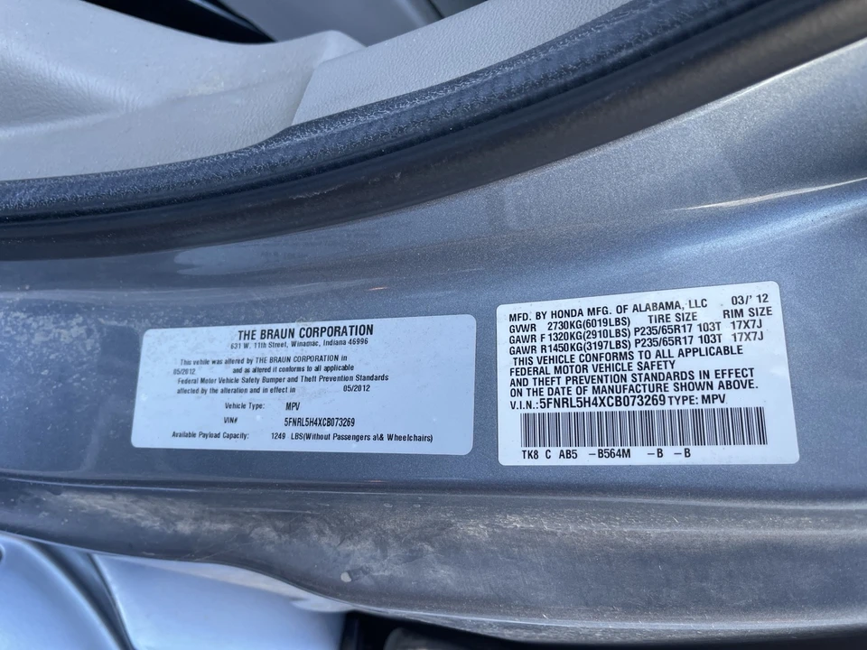 2012 Honda Odyssey - Image 7 of 13
