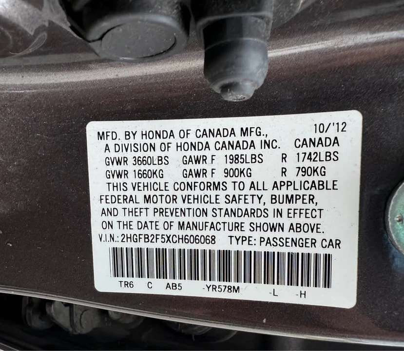 2012 Honda Civic 9th Gen - Image 13 of 18