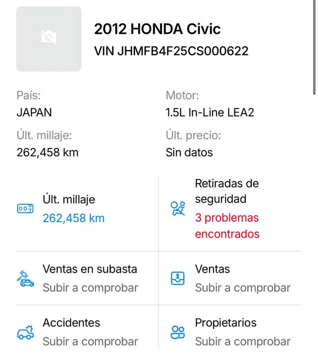 2012 Honda Civic 9th Gen - Image 5 of 5