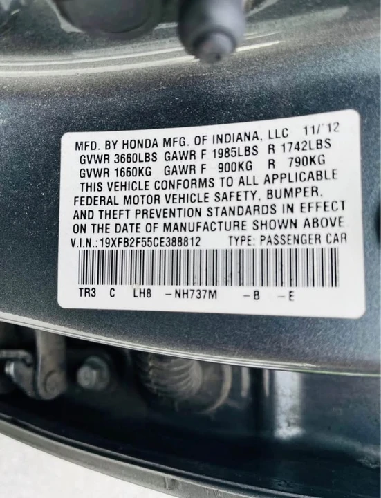 2012 Honda Civic 9th Gen - Image 6 of 18