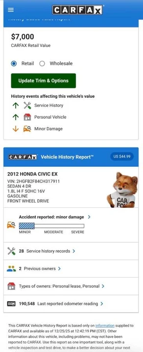 2012 Honda Civic 9th Gen - Image 2 of 19