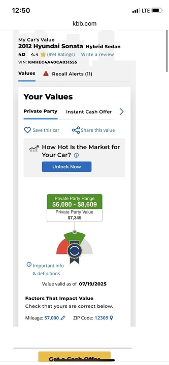 2012 Hyundai Sonata - Image 7 of 20