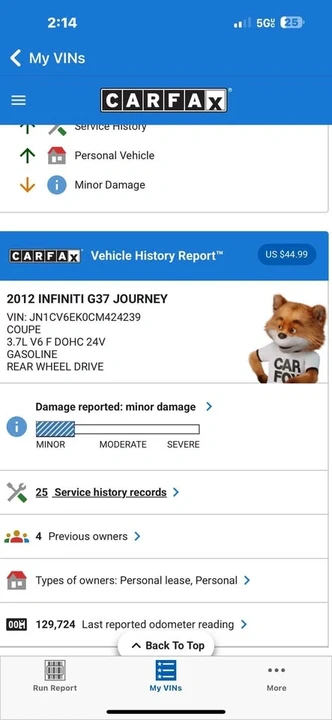 2012 Infiniti G37/Q40 4th Gen - Image 6 of 20