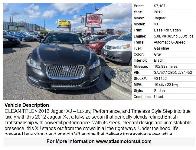 2012 Jaguar X351 XJ - Image 2 of 19
