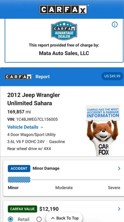 2012 Jeep JK Wrangler - Image 12 of 12