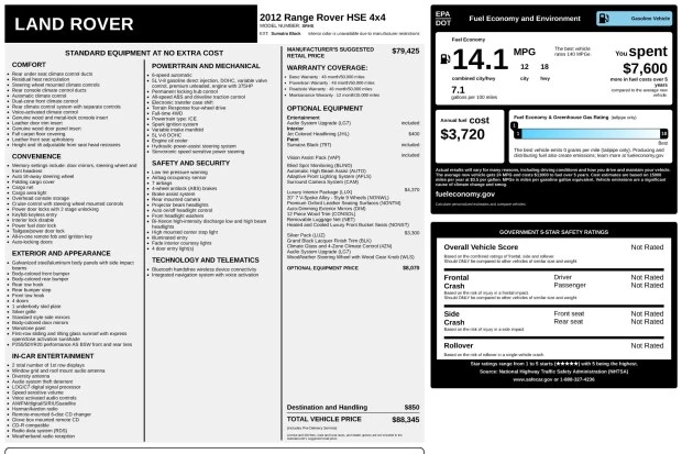 2012 Land Rover Range Rover L322 - Image 8 of 8