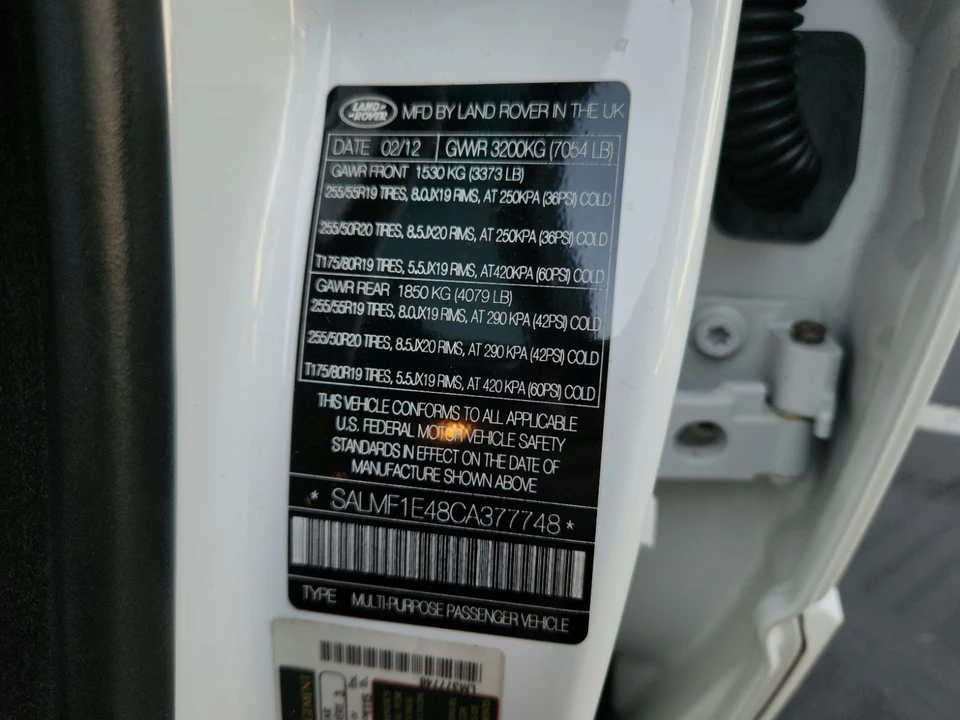 2012 Land Rover Range Rover L322 - Image 8 of 21