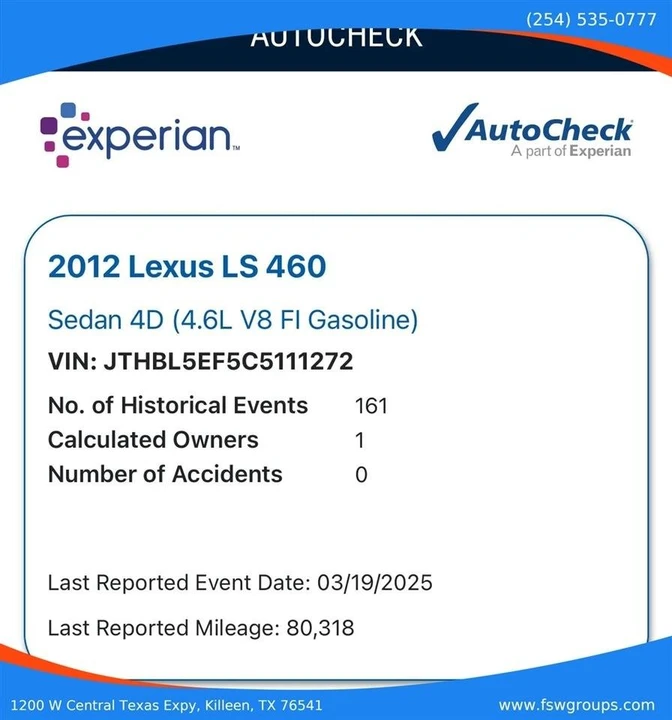 2012 Lexus LS 4th Gen - Image 14 of 14