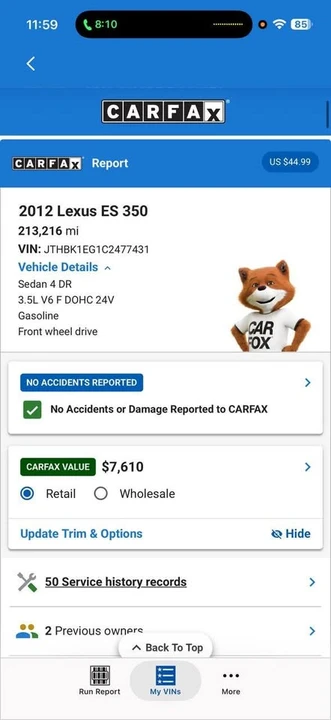 2012 Lexus ES 5th Gen - Image 20 of 20