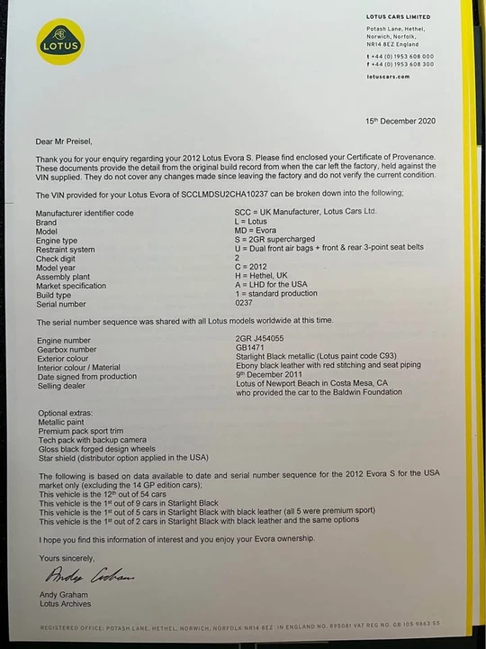 2012 Lotus Evora S - Image 20 of 20