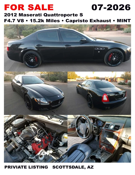 2012 Maserati Quattroporte 5th Gen - Image 2 of 8