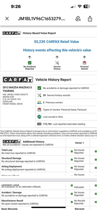 2012 Mazda Mazda 3 2nd Gen - Image 19 of 19