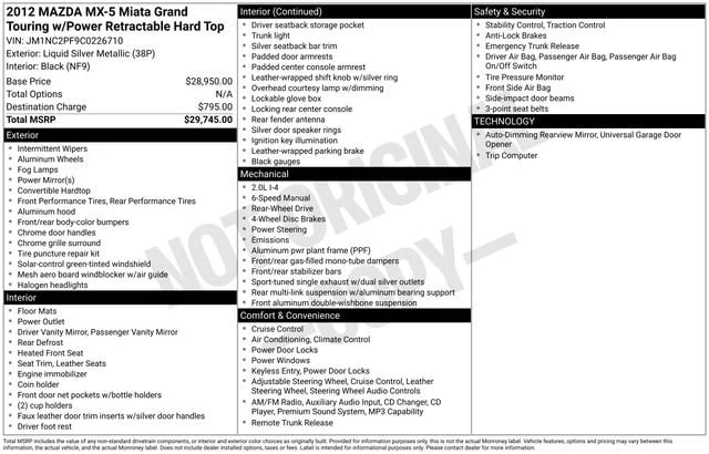 2012 Mazda NC MX-5 Miata - Image 10 of 10
