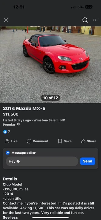 2012 Mazda NC MX-5 Miata - Image 18 of 18
