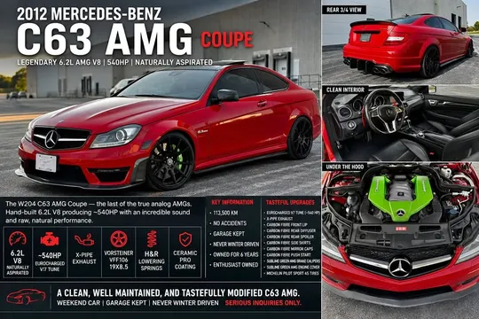 2012 Mercedes-Benz C63 AMG Coupe