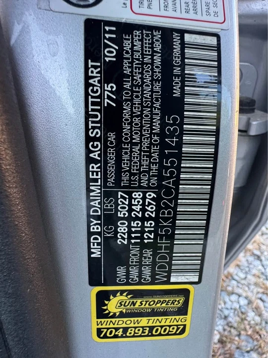 2012 Mercedes-Benz W212 E-Class - Image 7 of 9