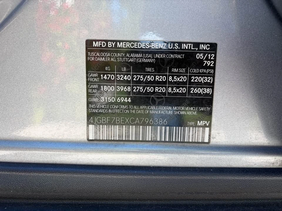2012 Mercedes-Benz X164 GL-Class - Image 16 of 16