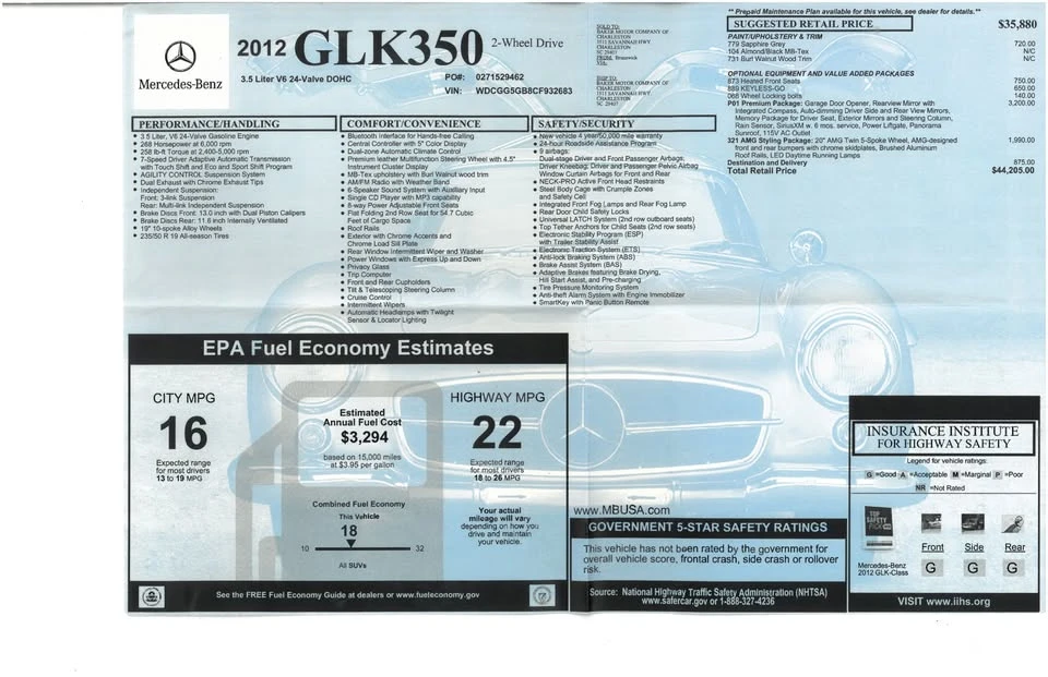 2012 Mercedes-Benz GLK-Class - Image 9 of 19