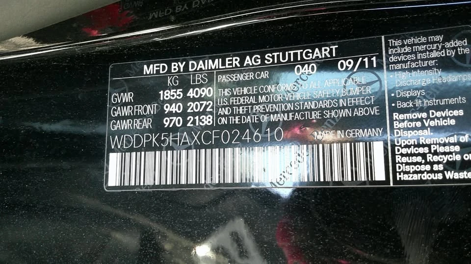 2012 Mercedes-Benz R172 SLC-Class - Image 20 of 20