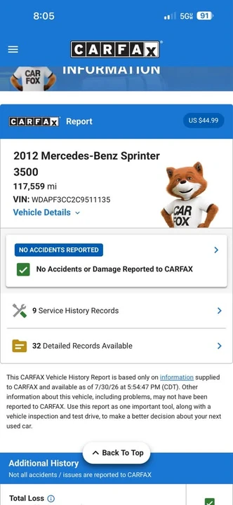 2012 Mercedes-Benz NCV3 Sprinter - Image 9 of 9
