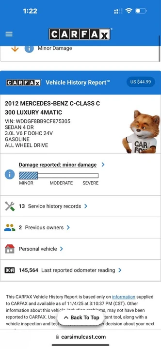 2012 Mercedes-Benz W204 C-Class - Image 13 of 14