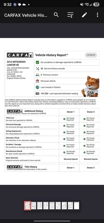 2012 Mitsubishi Lancer 10th Gen - Image 7 of 14