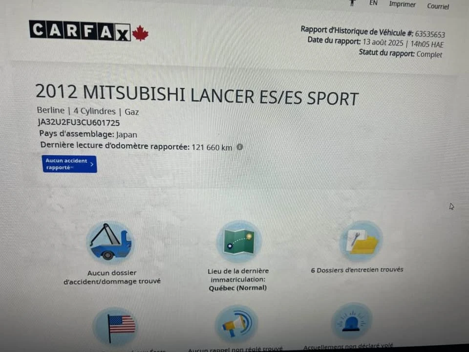 2012 Mitsubishi Lancer 10th Gen - Image 2 of 20