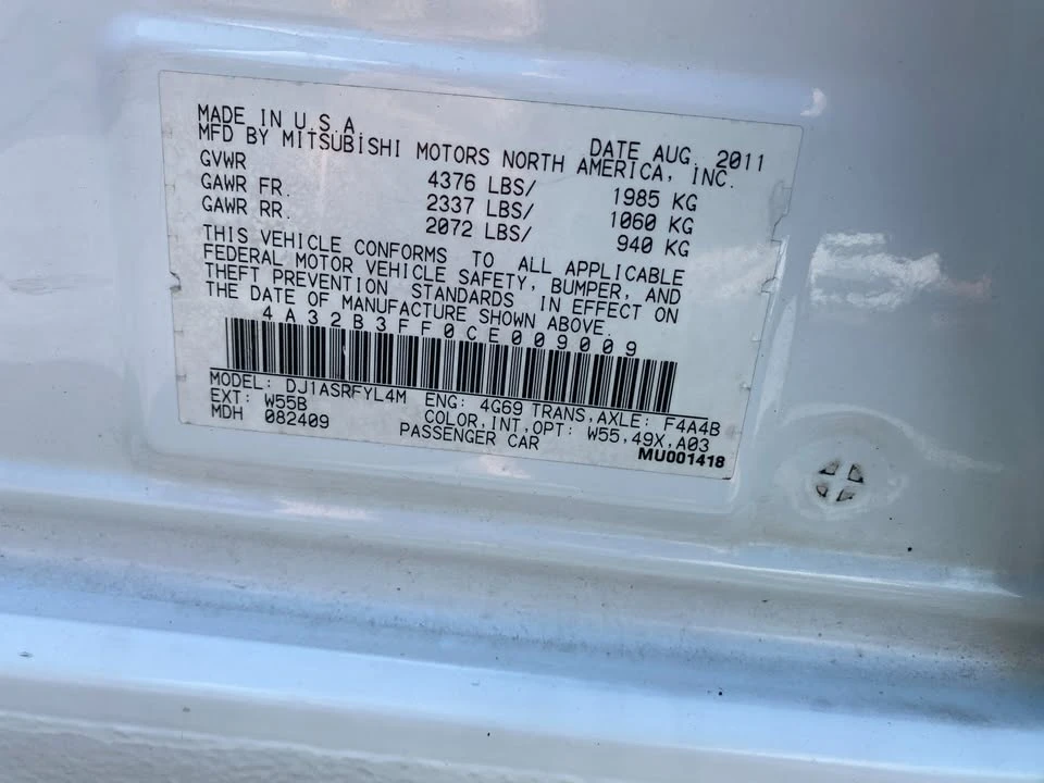 2012 Mitsubishi Lancer 10th Gen - Image 13 of 20