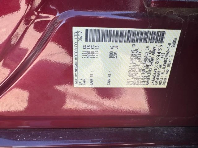 2012 Nissan Maxima 7th Gen - Image 12 of 18
