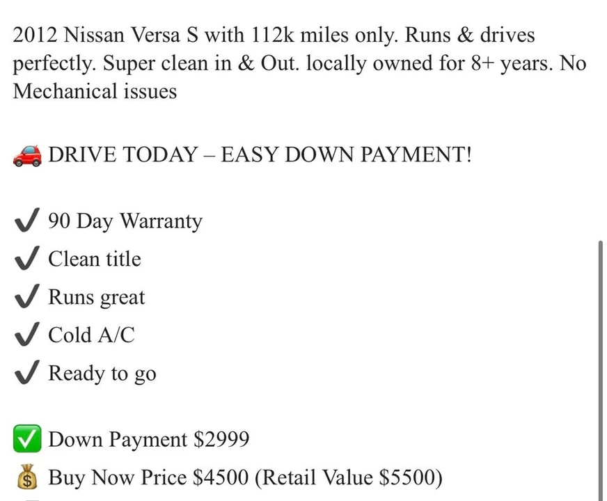 2012 Nissan Versa - Image 19 of 19