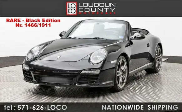 2012 Porsche 911 Black Edition Convertible