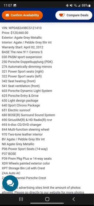 2012 Porsche 991 Carrera S - Image 18 of 18