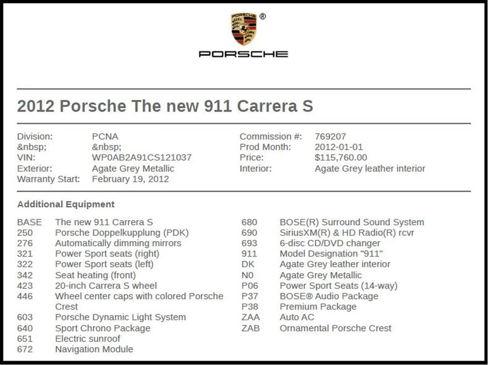 2012 Porsche 997 Carrera S - Image 7 of 26