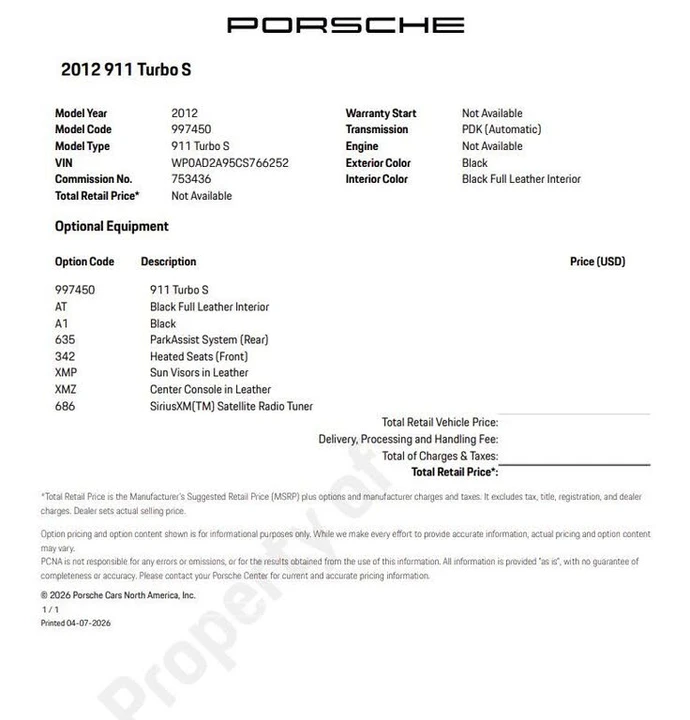 2012 Porsche 997 Turbo S - Image 6 of 29