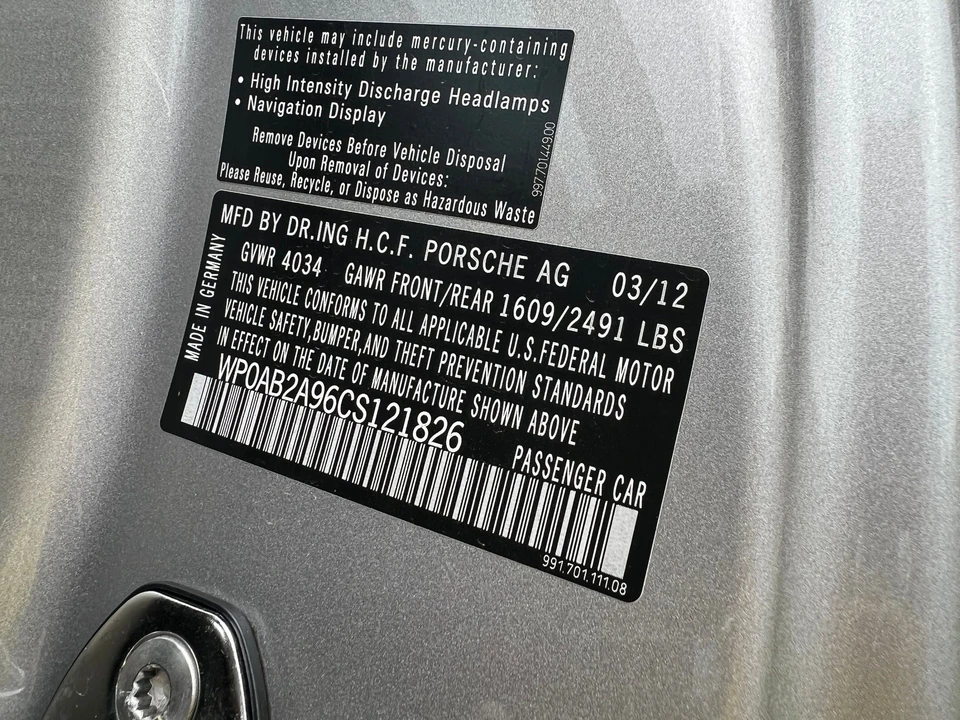 2012 Porsche 991 Carrera S - Image 31 of 31