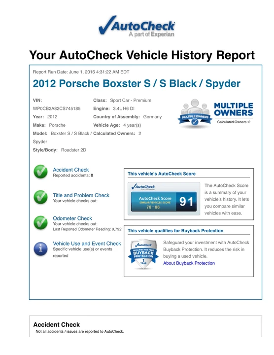 2012 Porsche 987 Boxster Spyder - Image 12 of 16