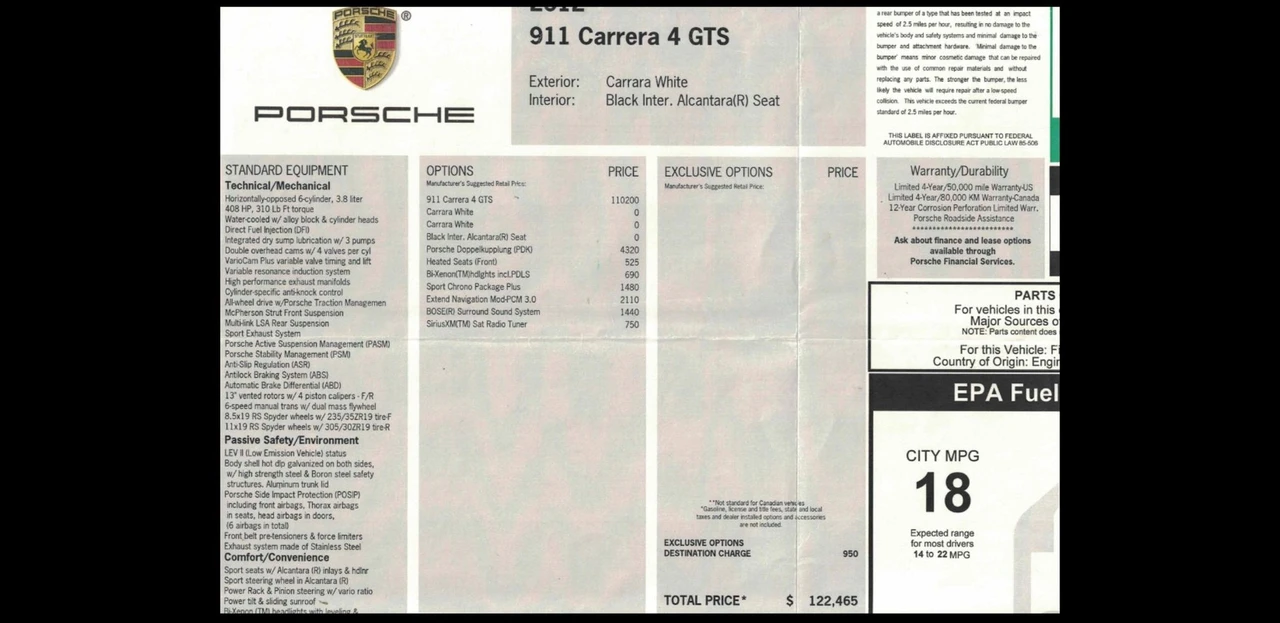 2012 Porsche 997 Carrera GTS - Image 9 of 12