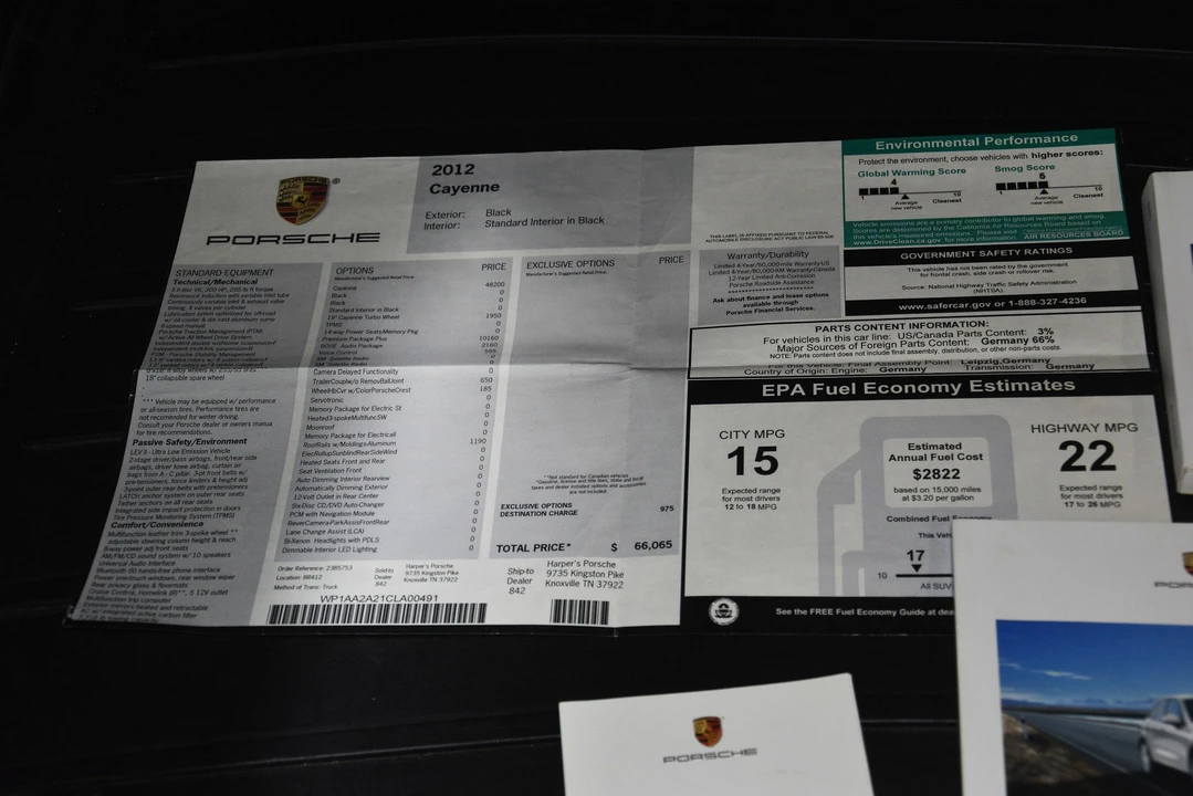 2012 Porsche 958 Cayenne - Image 20 of 23