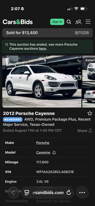 2012 Porsche 958 Cayenne S - Image 24 of 24