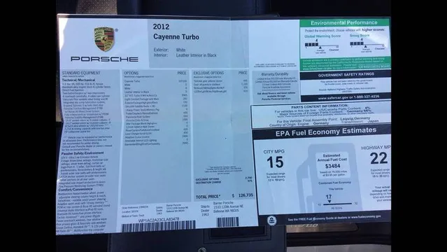 2012 Porsche Cayenne Turbo