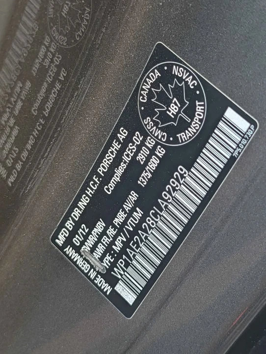 2012 Porsche 958 Cayenne - Image 15 of 15