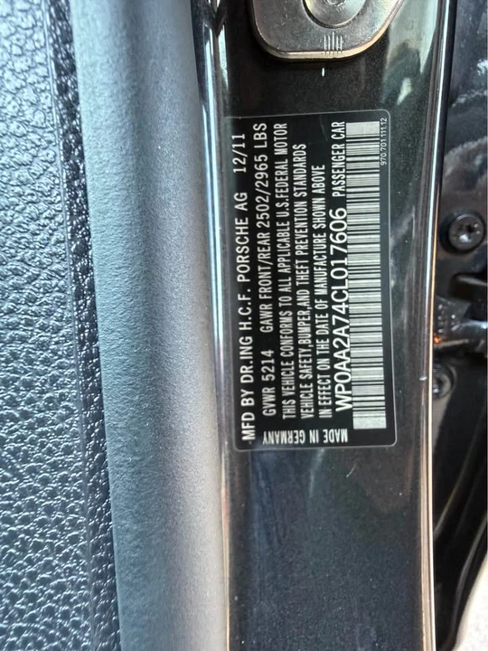 2012 Porsche 970 Panamera - Image 10 of 10