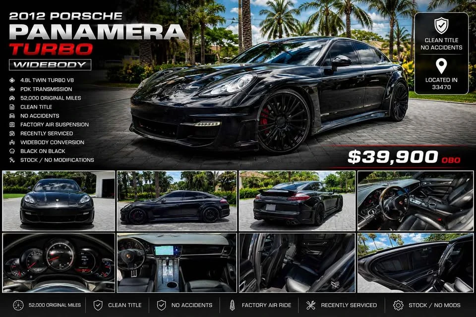 2012 Porsche 970 Panamera Turbo - Image 4 of 11