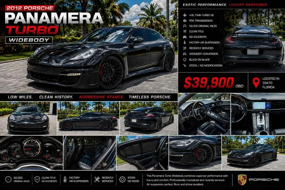 2012 Porsche 970 Panamera Turbo - Image 2 of 11