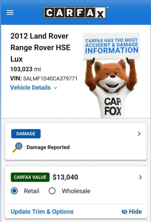2012 Land Rover Range Rover L322 - Image 10 of 20